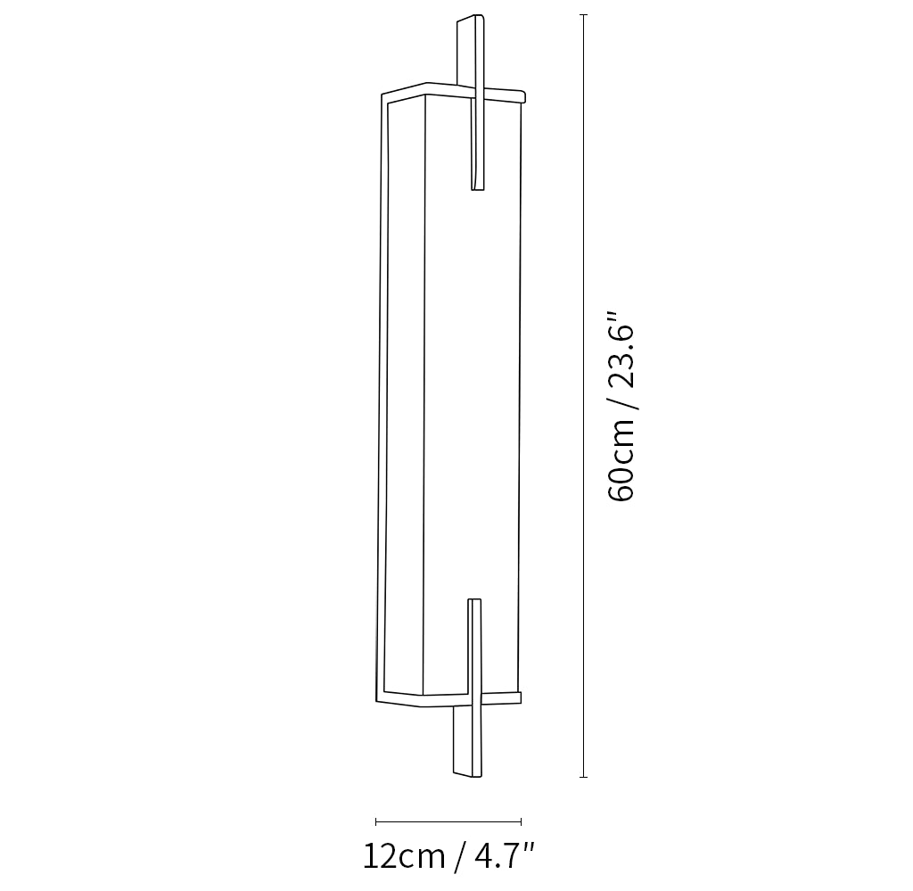 Alabaster Rectangle Calliope Wall Sconce